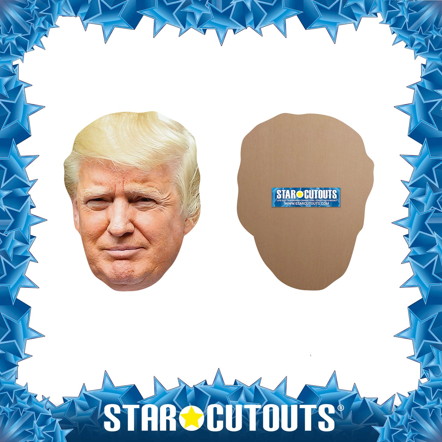 GH001 Donald Trump Giant Head Cardboard Cut Out Height 74cm