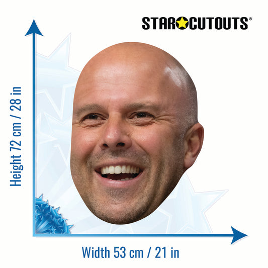 GH016 Arne Slot Giant Head Cardboard Cut Out Height 72cm