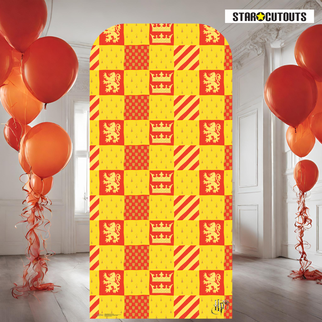 SC4446 Gryffindor Hogwarts House Backdrop - Sailboard Harry Potter Cardboard Cut Out Height 193.00cm - mycardboardcutout