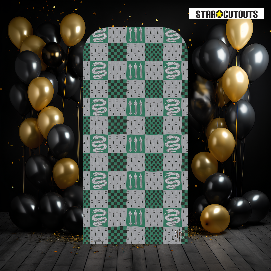 SC4447 Slytherin Hogwarts House Backdrop - Sailboard Harry Potter Cardboard Cut Out Height 193.00cm - mycardboardcutout