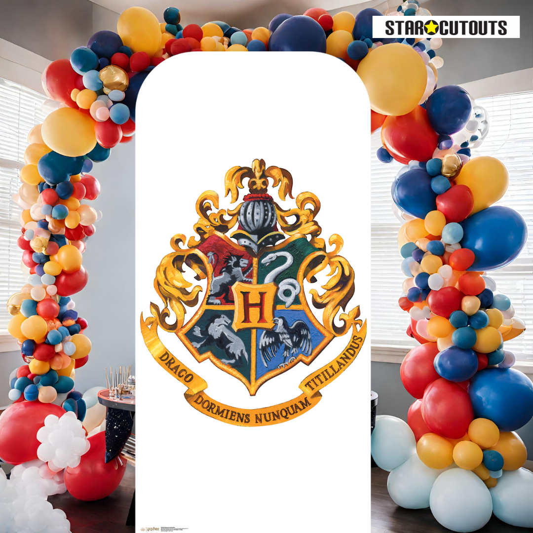 SC4450 Hogwarts Crest Backdrop - Sailboard Harry Potter Cardboard Cut Out Height 193.00cm - mycardboardcutout