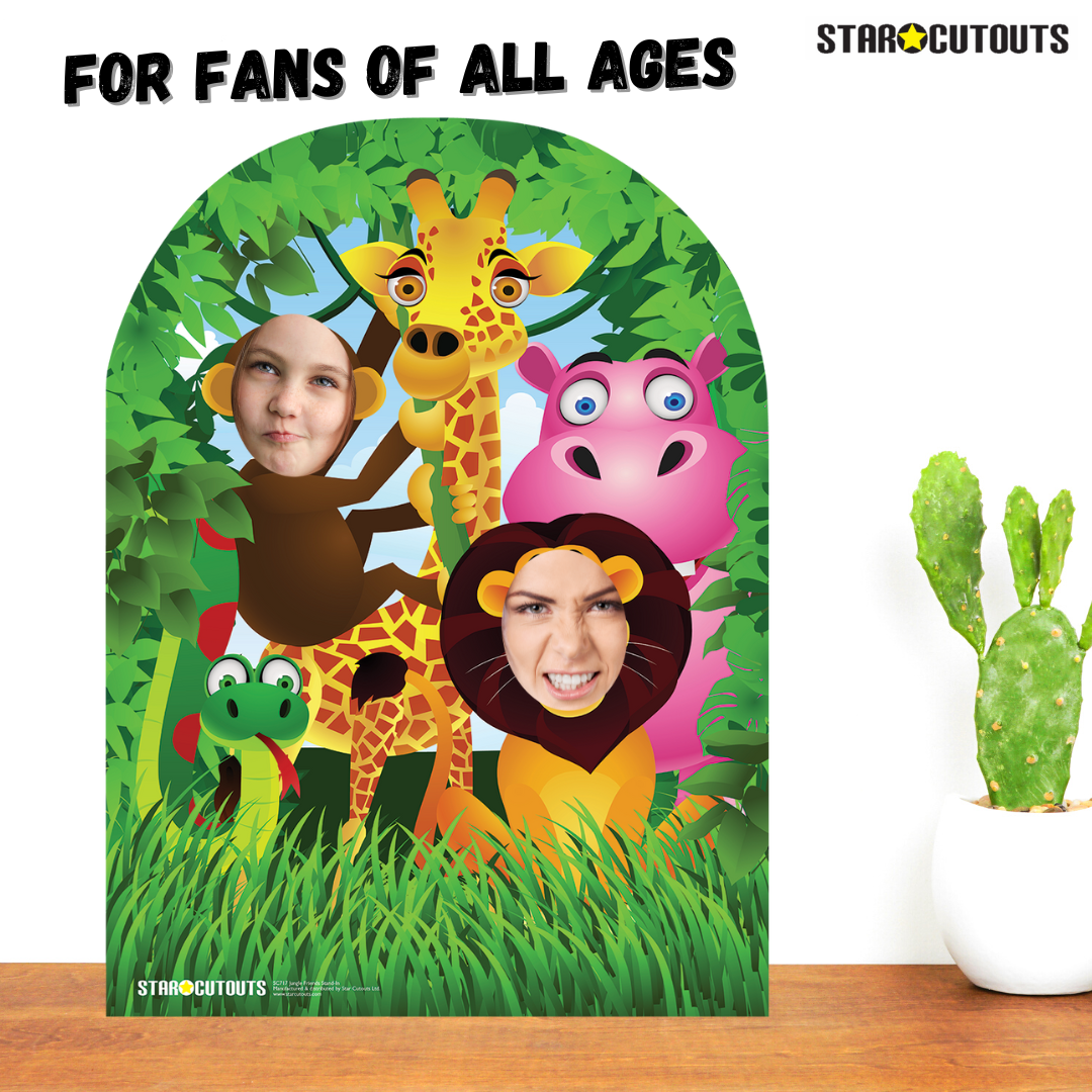 SC717 Jungle stand in (child) Cardboard Cut Out Height 120cm - mycardboardcutout