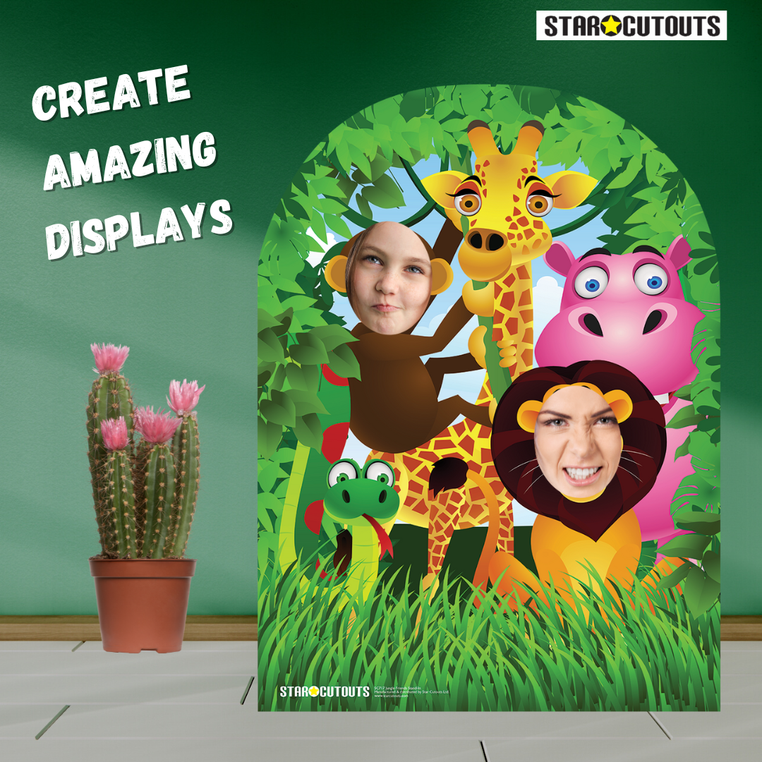 SC717 Jungle stand in (child) Cardboard Cut Out Height 120cm - mycardboardcutout