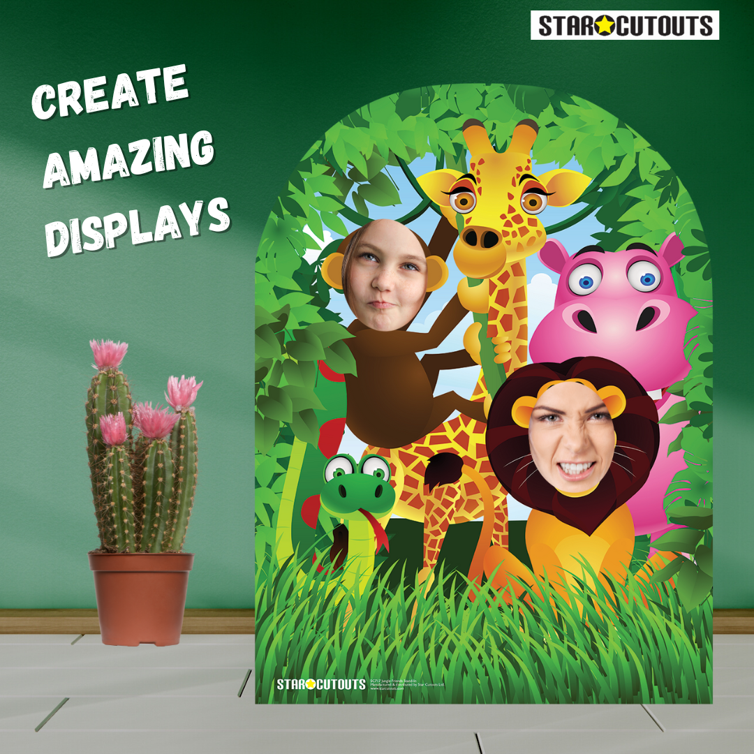 SC717 Jungle stand in (child) Cardboard Cut Out Height 120cm