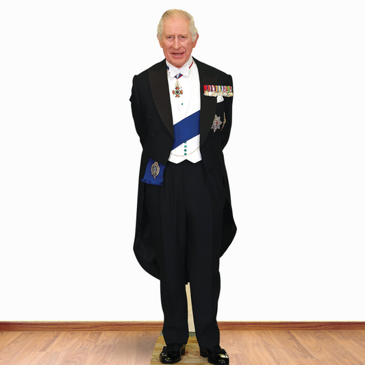 King Charles with Medals Cardboard Cutout - mycardboardcutout