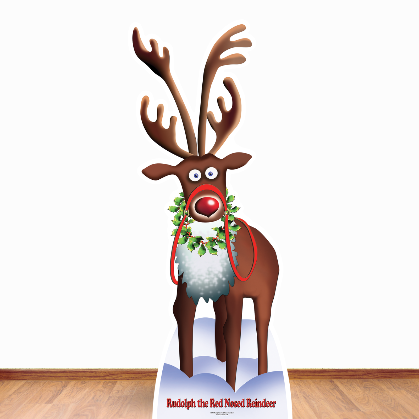 Rudolph the Red Nosed Reindeer Cardboard Cutout Height 183cm - mycardboardcutout