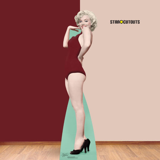 Marilyn Monroe Red Swim Suit Cardboard Cutout Lifesize