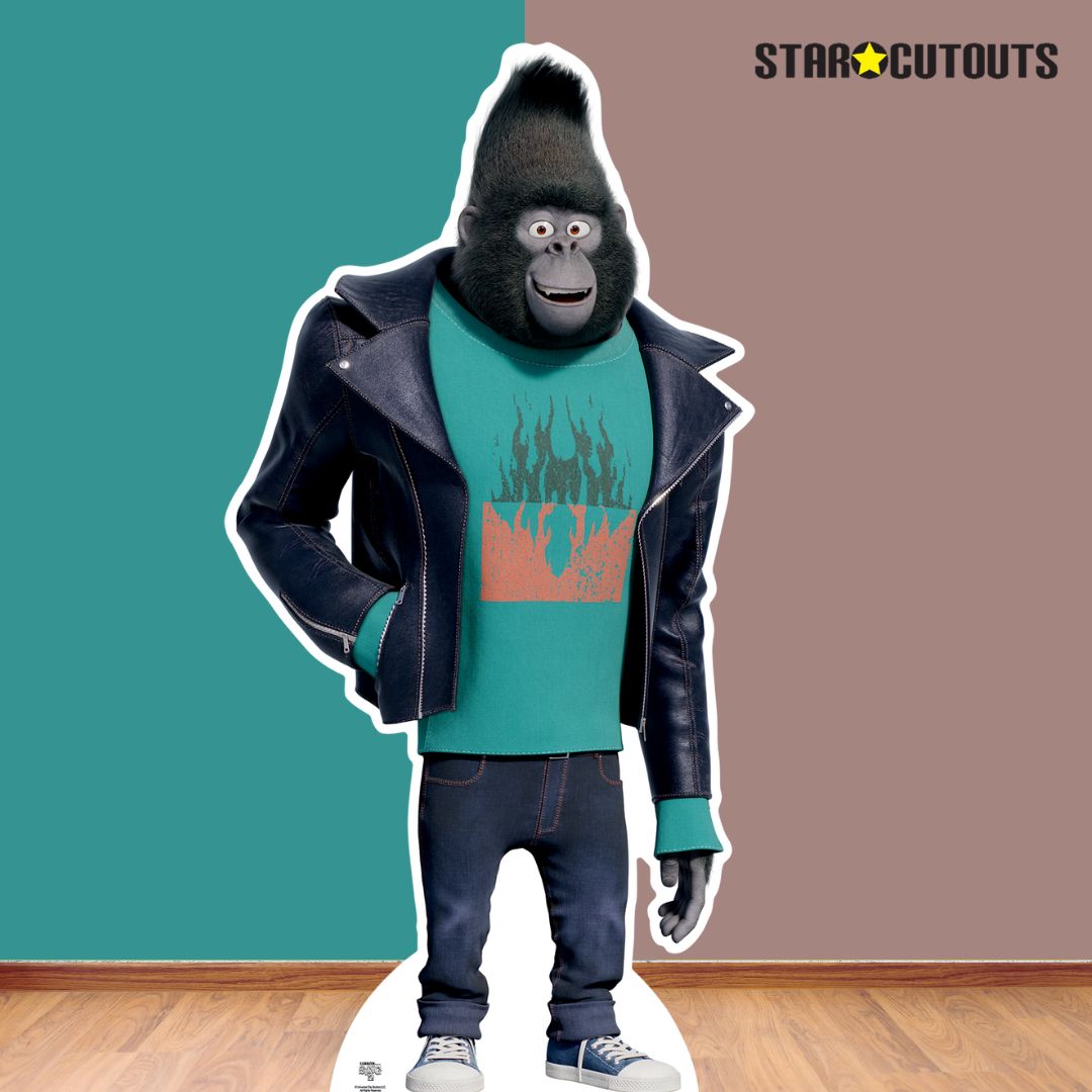 Johnny Mountain Gorilla Sing 2 Cardboard Cutout Official