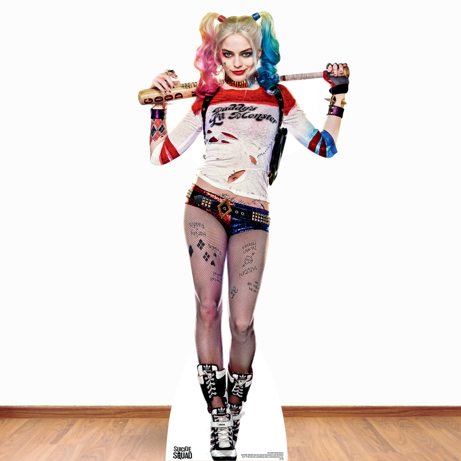 SC1220 Harley Quinn Margot Robbie Cardboard Cut Out Height 171cm - mycardboardcutout