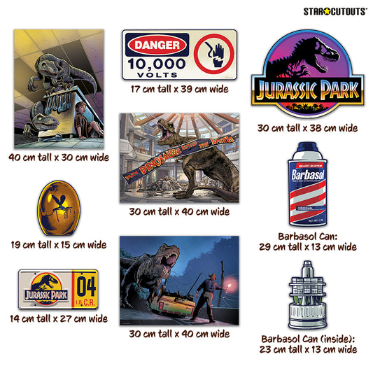 RD012 Jurassic Park Room Decoration Pack Activity Pack Cardboard Cut Out Height 40cm
