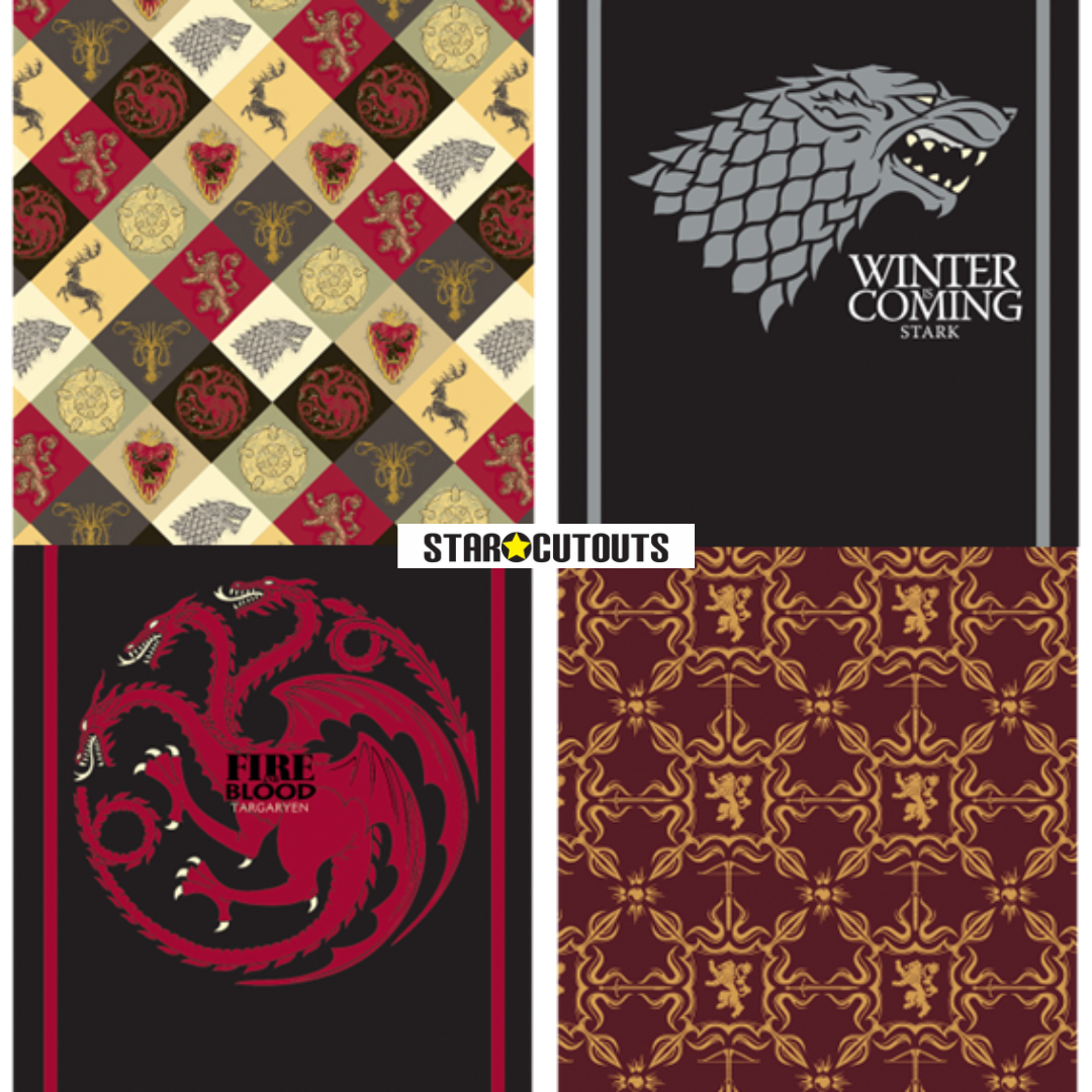 SC4538 Game of Thrones Multi Sigil Backdrop Cardboard Cut Out Height 185cm