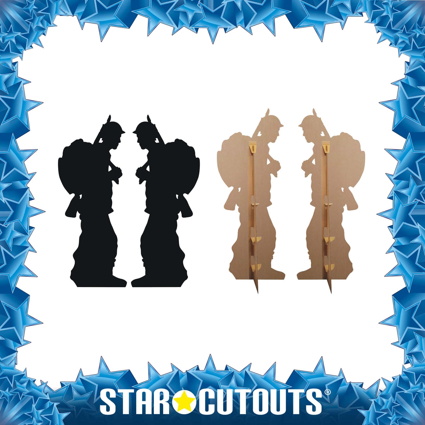 Solider Double Pack Black Silhouette Cutout
