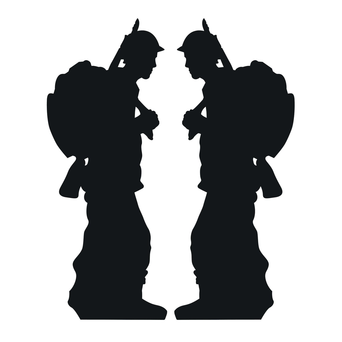 Solider Double Pack Black Silhouette Cutout