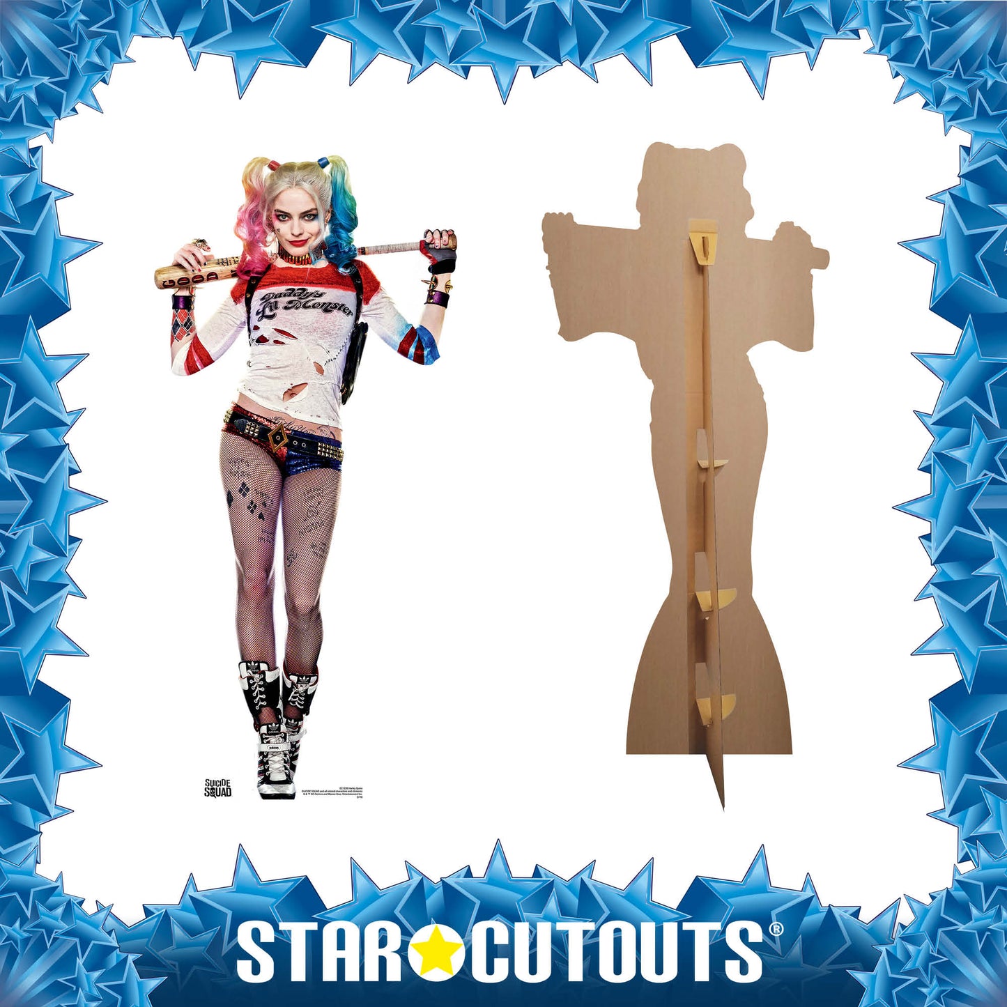SC1220 Harley Quinn Margot Robbie Cardboard Cut Out Height 171cm - mycardboardcutout