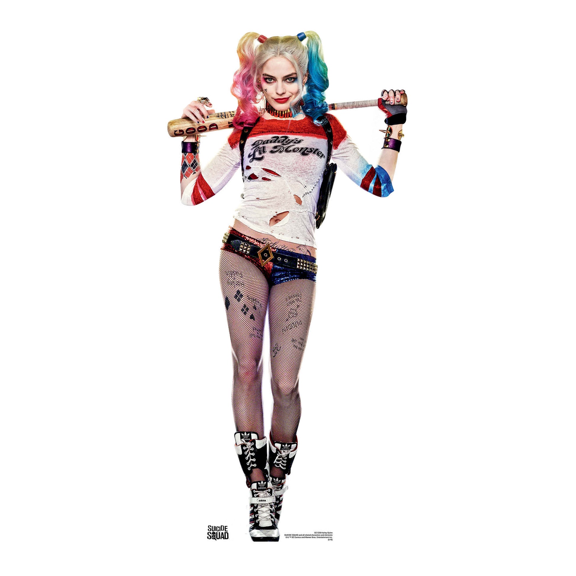 SC1220 Harley Quinn Margot Robbie Cardboard Cut Out Height 171cm - mycardboardcutout
