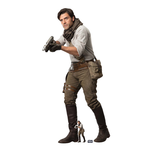Star Wars Poe The Rise of Skywalker Cardboard Cut Out Height 171cm