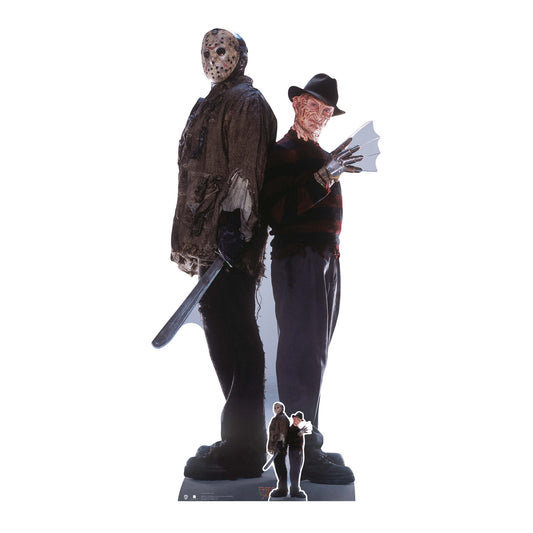Freddy vs Jason Double Cardboard Cutout Lifesize