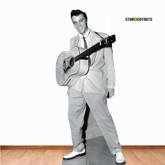 Elvis Presley Guitar Cool Pose Cardboard Cutout - mycardboardcutout