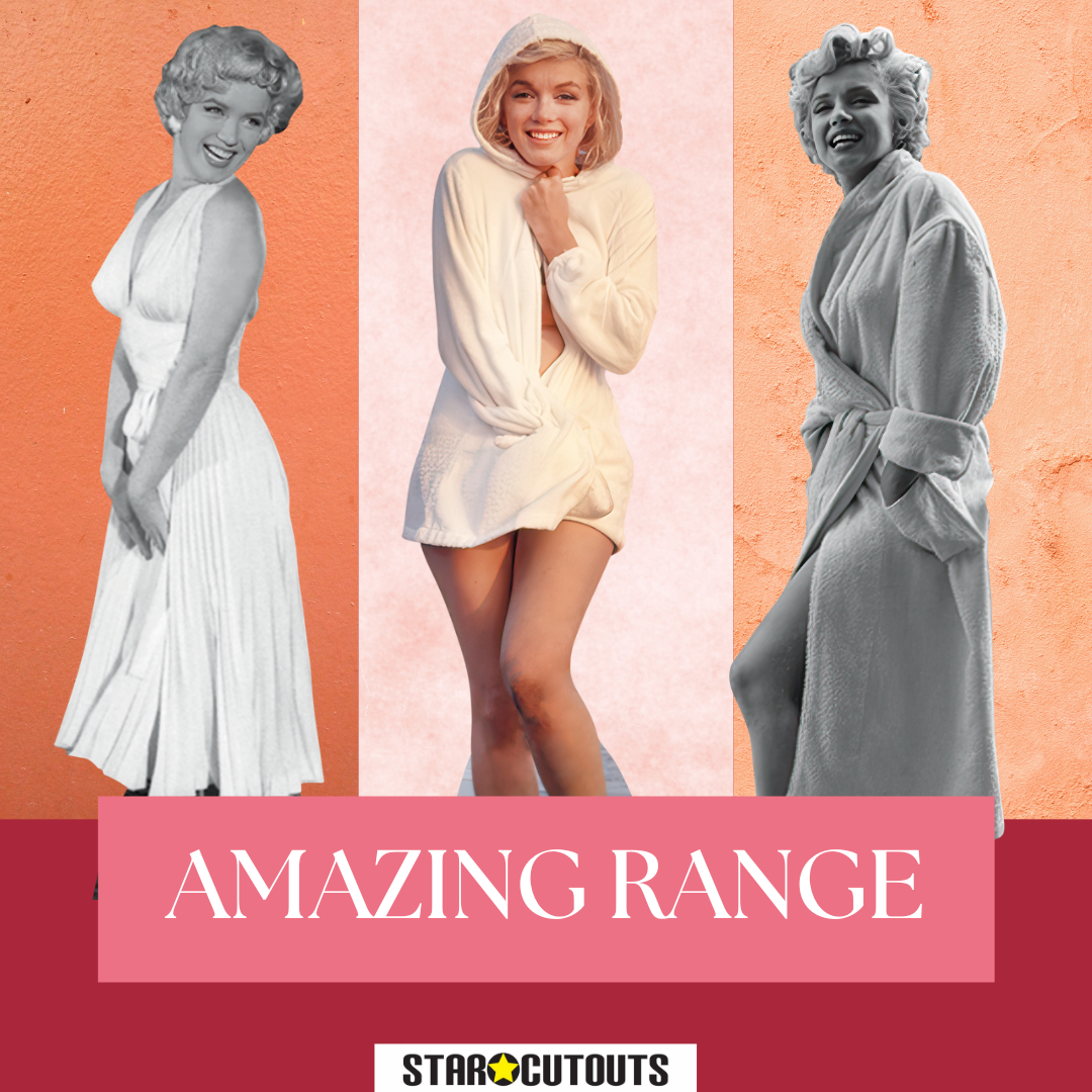 SC2382 Marilyn Monroe Bathrobe Cardboard Cut Out Height 176cm - mycardboardcutout