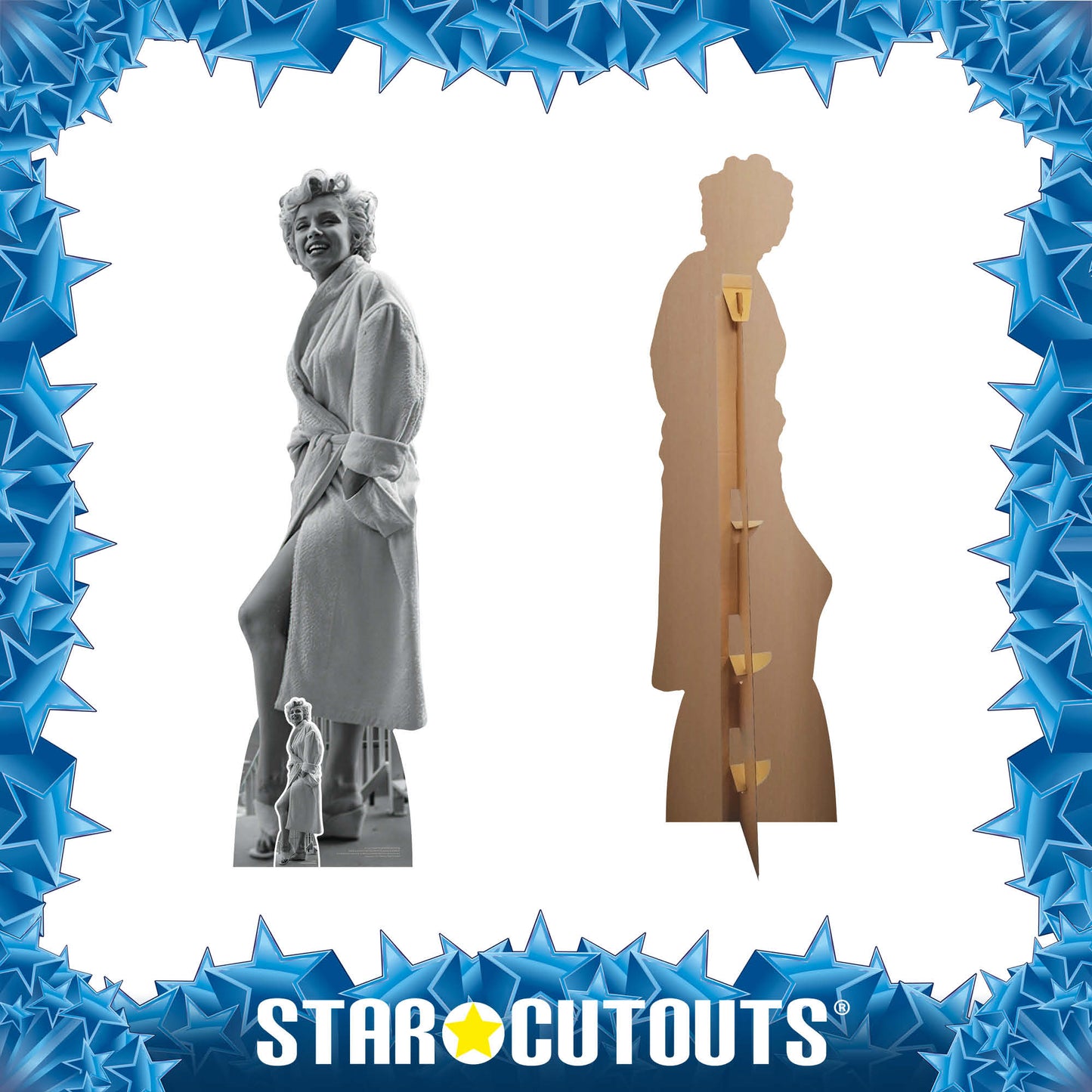 SC2382 Marilyn Monroe Bathrobe Cardboard Cut Out Height 176cm - mycardboardcutout