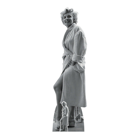 SC2382 Marilyn Monroe Bathrobe Cardboard Cut Out Height 176cm - mycardboardcutout