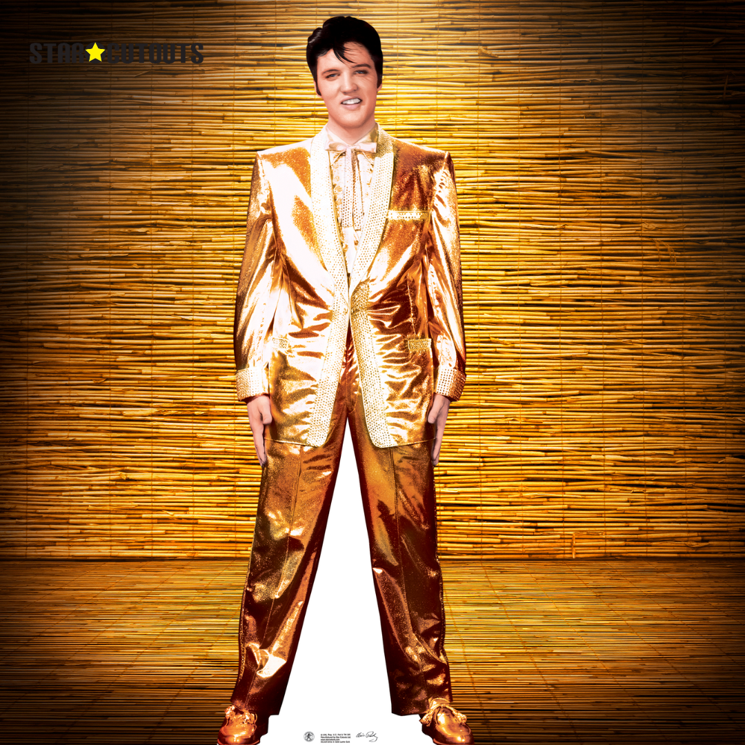 Elvis Presley Famous Gold Suit Cardboard Cutout - mycardboardcutout