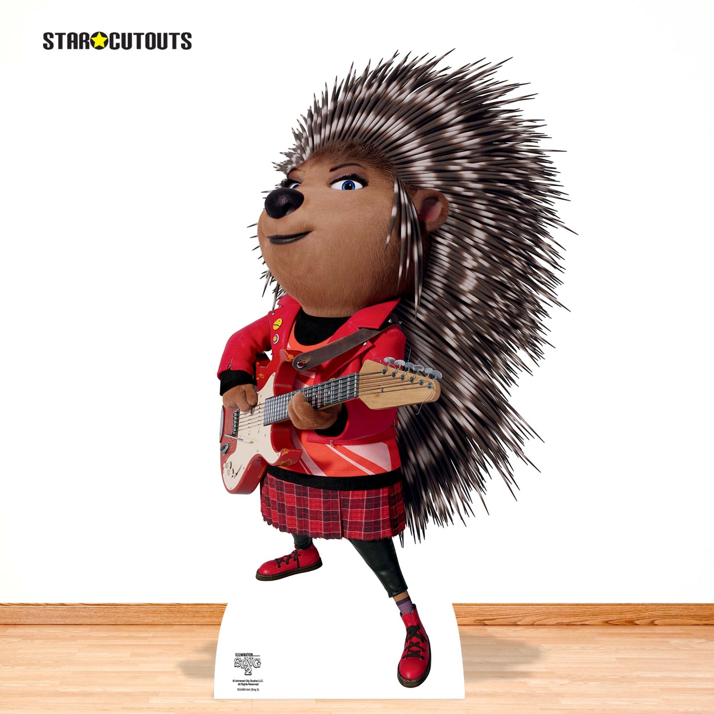 Ash Porcupine Sing 2 Cardboard Cutout Official