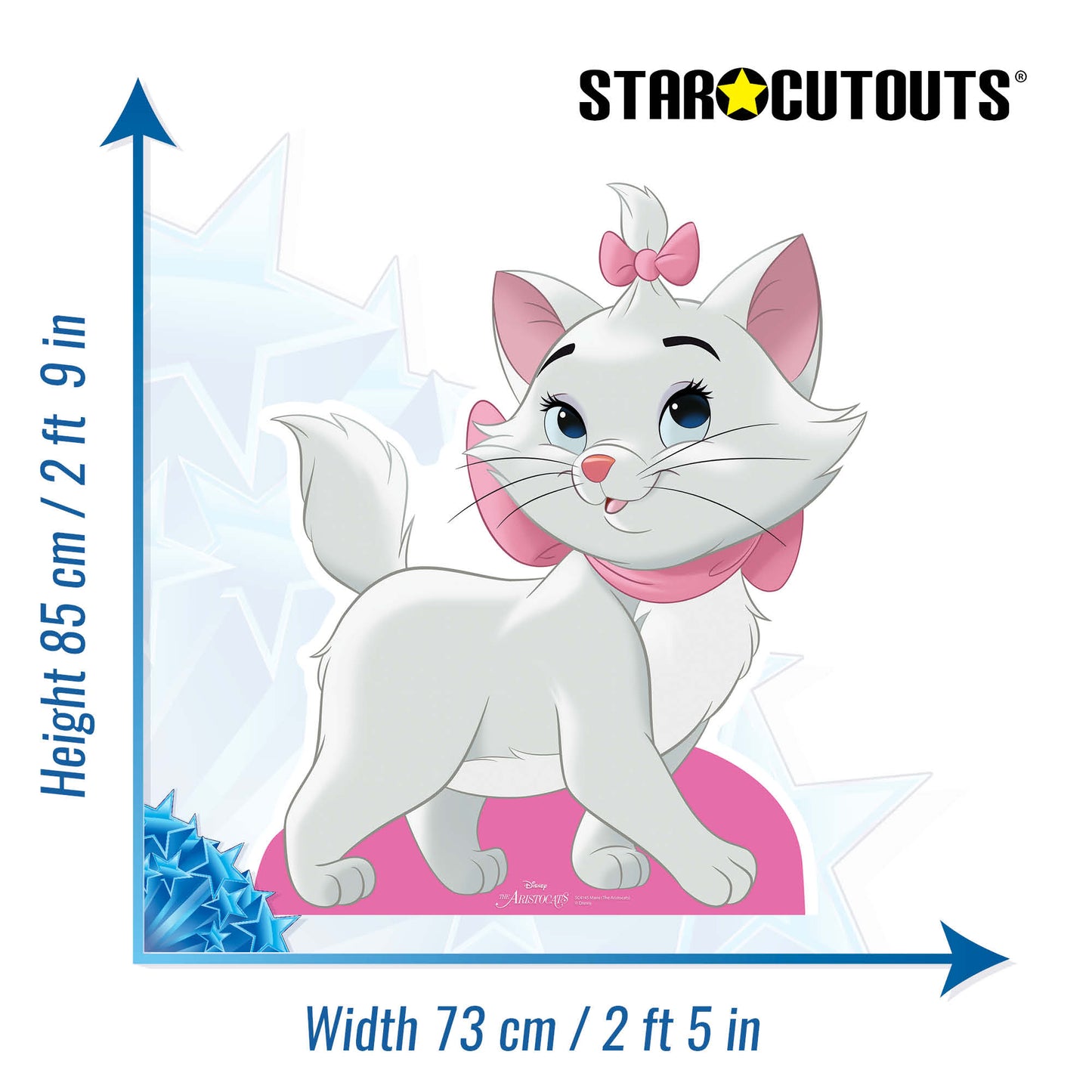 Marie Pink Bow Aristocats Cardboard Cutout