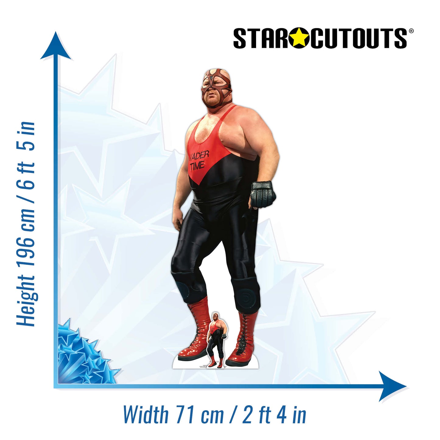 Vader WWE Cardboard Cut Out Height 196cm