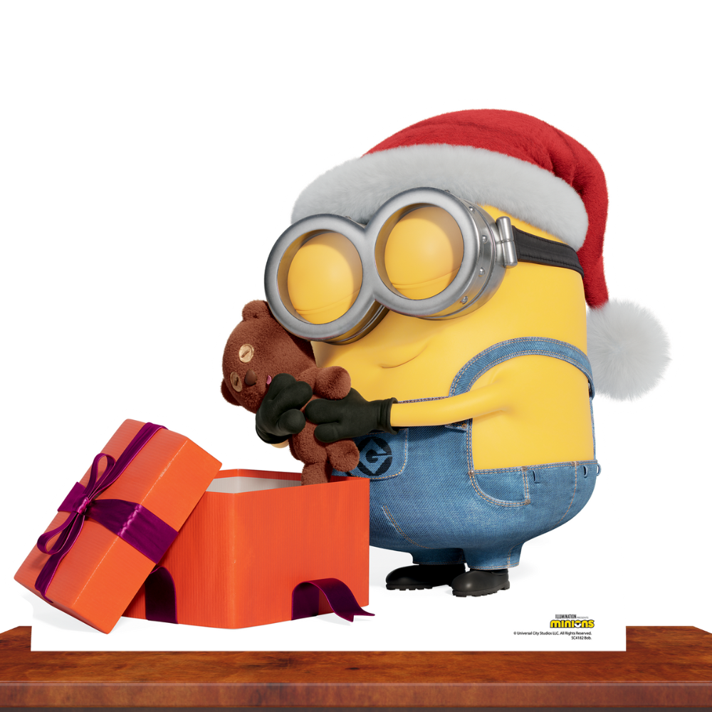 SC4182 Minion Bob Xmas Cardboard Cut Out Height 71cm - mycardboardcutout