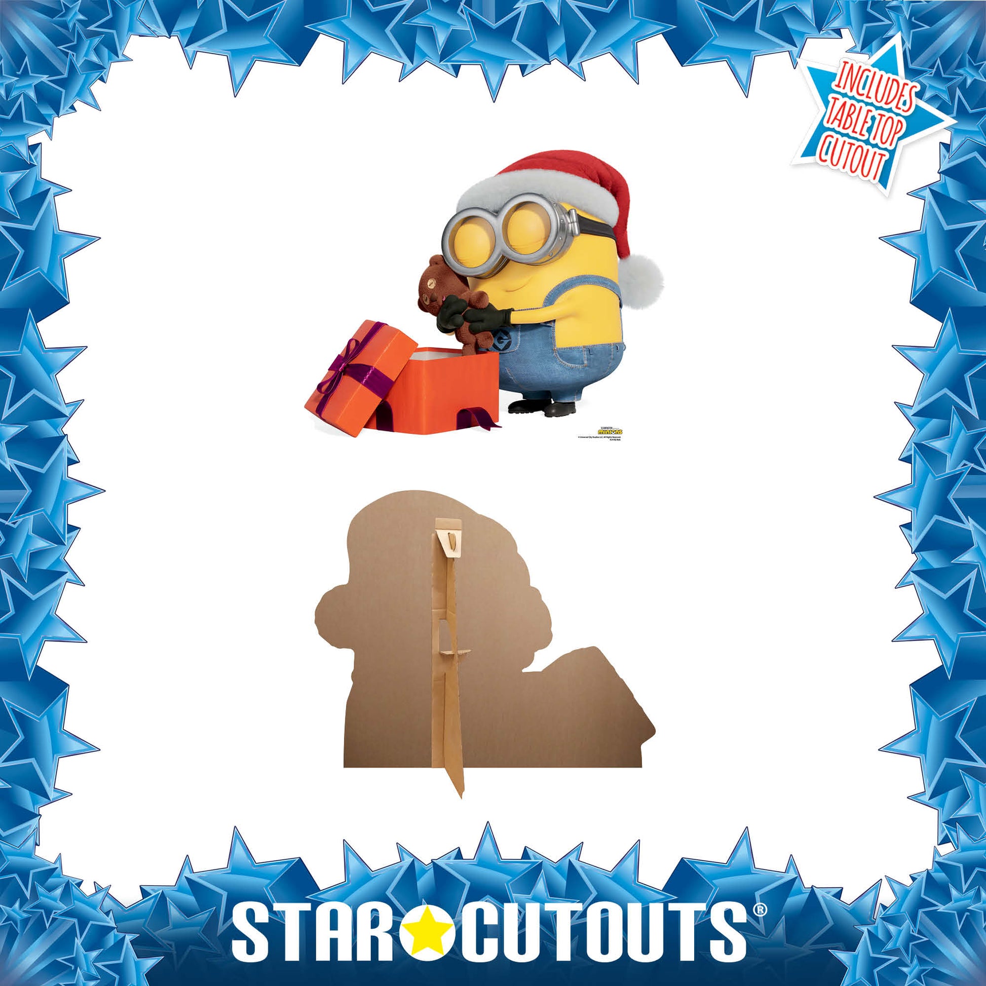 SC4182 Minion Bob Xmas Cardboard Cut Out Height 71cm - mycardboardcutout