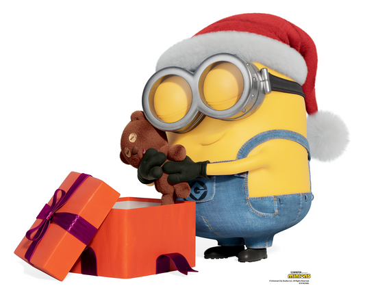 SC4182 Minion Bob Xmas Cardboard Cut Out Height 71cm - mycardboardcutout