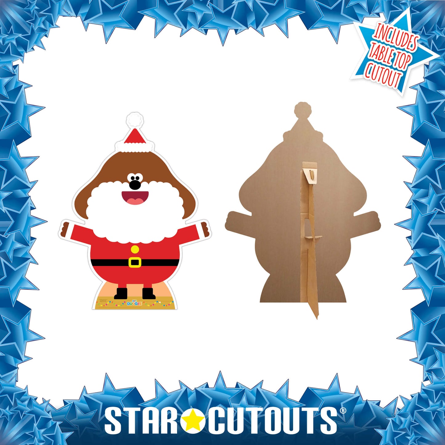 SC4194 Hey Duggee Christmas Cardboard Cut Out Height 120cm - mycardboardcutout