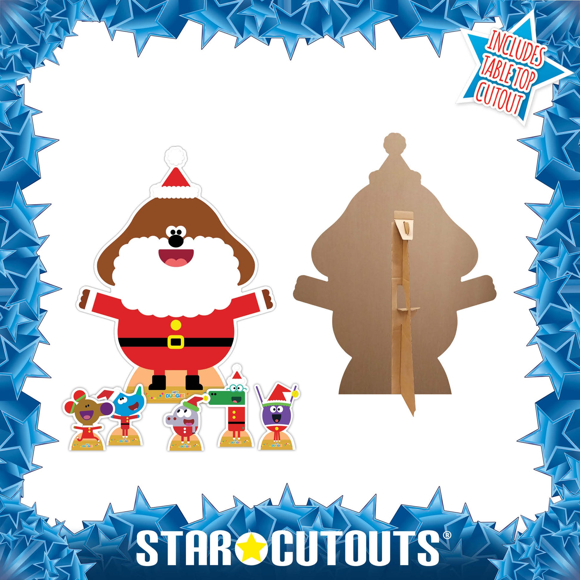 SC4194 Hey Duggee Christmas Cardboard Cut Out Height 120cm - mycardboardcutout