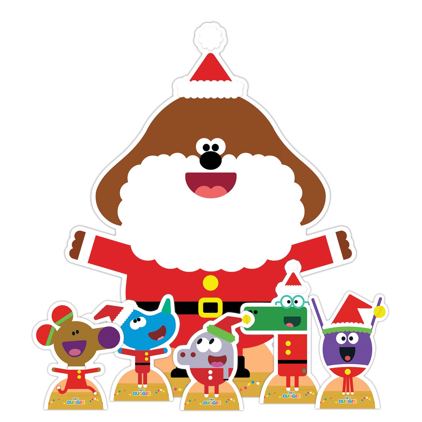 SC4194 Hey Duggee Christmas Cardboard Cut Out Height 120cm - mycardboardcutout