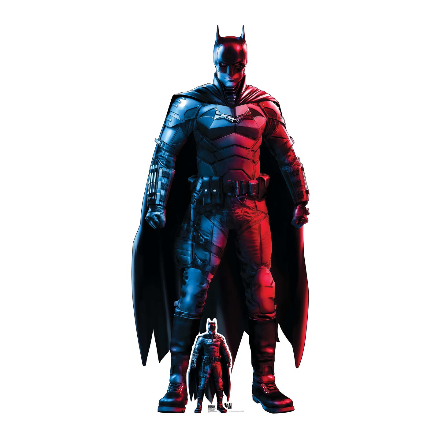 Batman Red Blue Robert Pattinson Greatest Superhero Lifesize Cardboard Cutout - mycardboardcutout