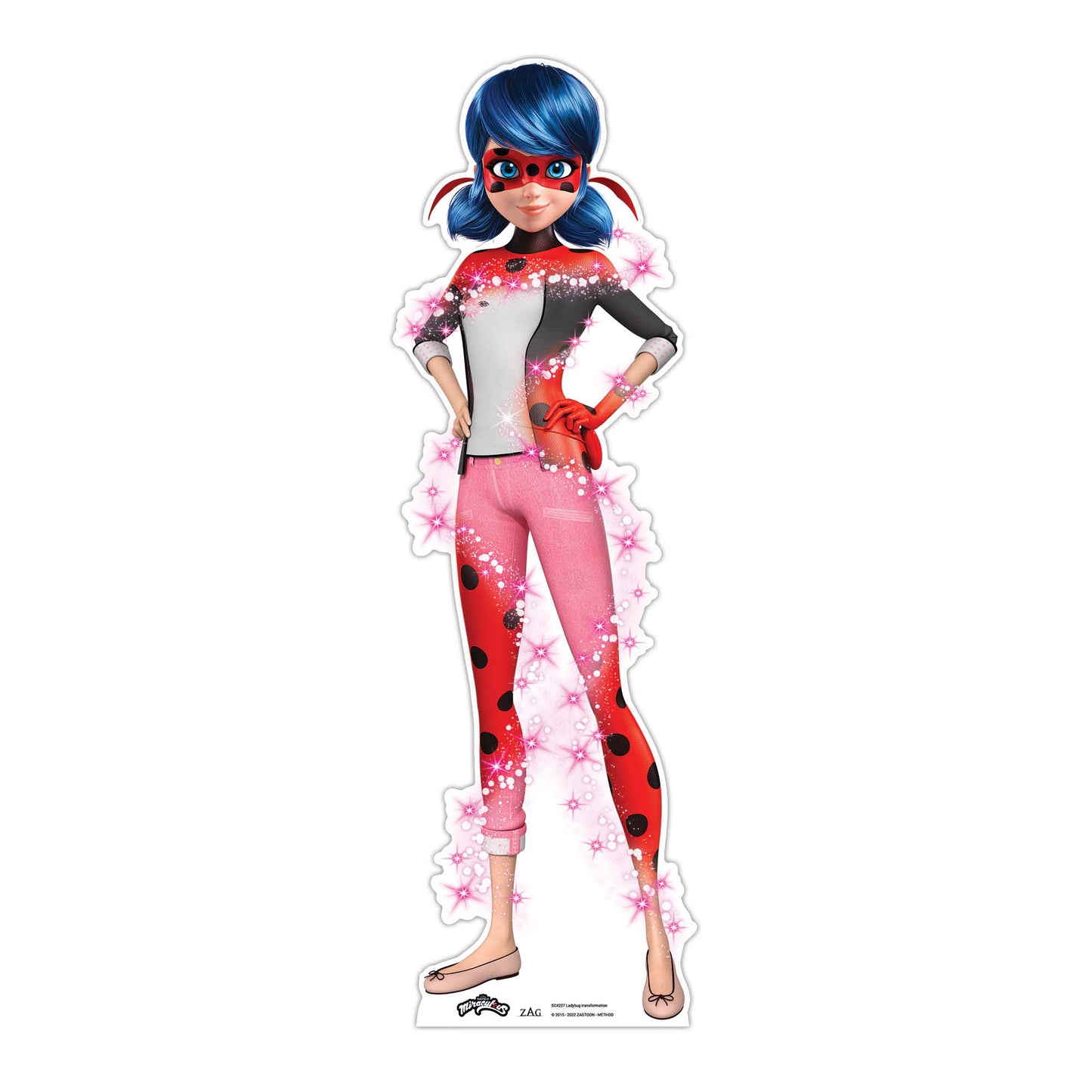Ladybug Transformation Star Mini Cardboard Cut Out Height 88cm - mycardboardcutout