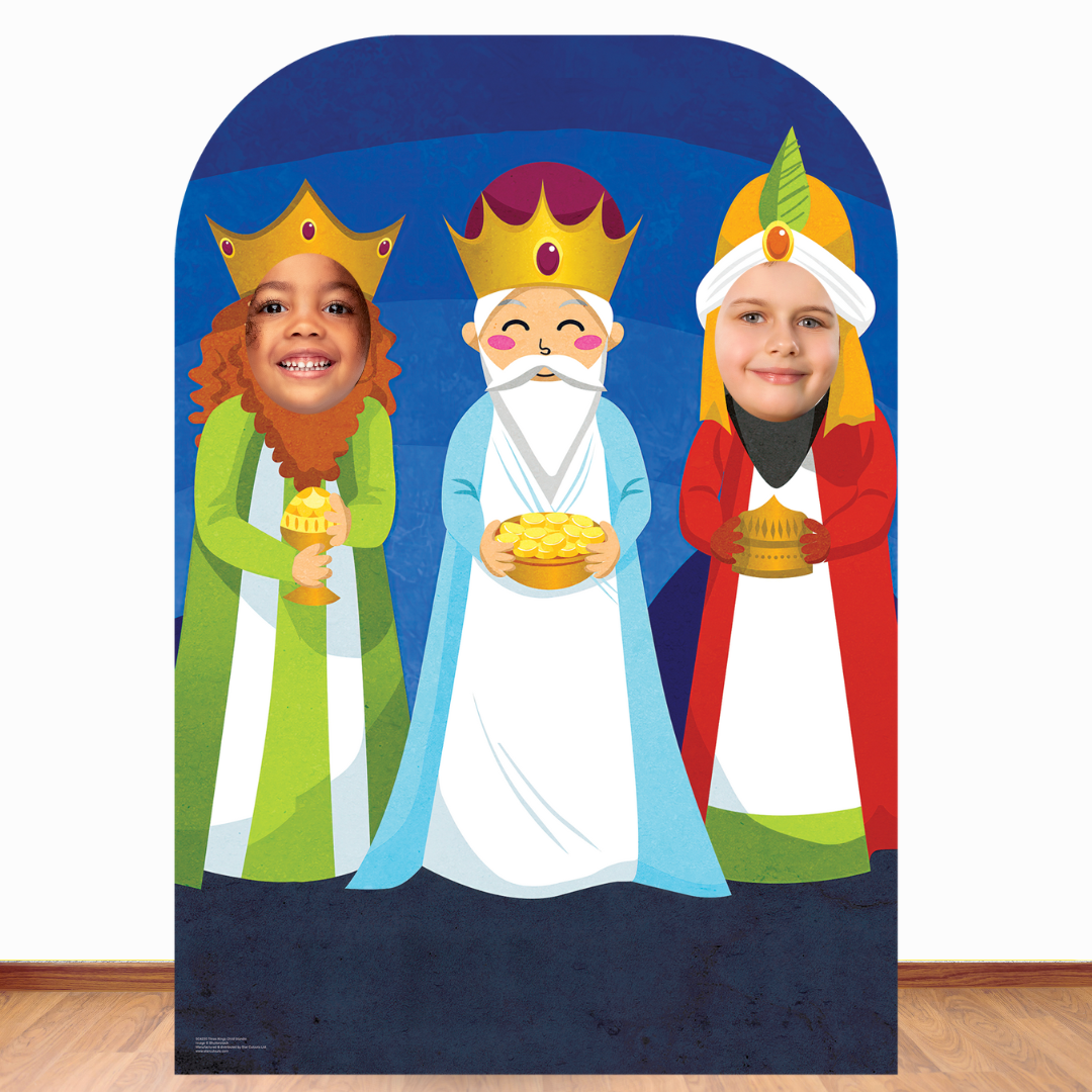 Three Kings Christmas Child Stand In Cardboard Cutout - mycardboardcutout