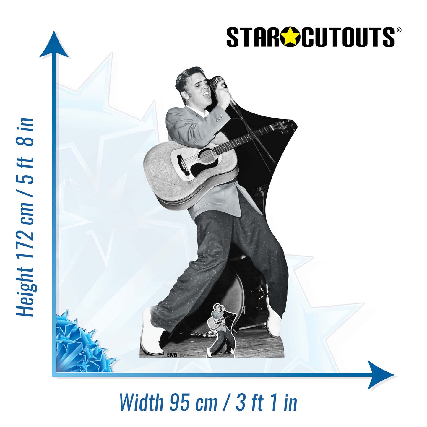 SC4252 Elvis Vintage Classic Cardboard Cut Out Height 172cm - mycardboardcutout