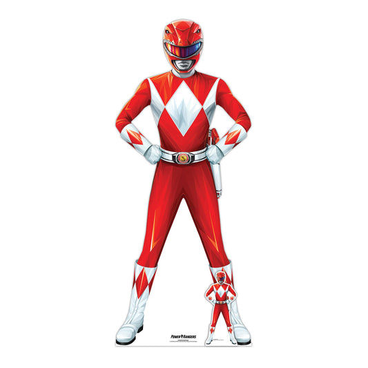 Red Power Ranger Cardboard Cutout - mycardboardcutout
