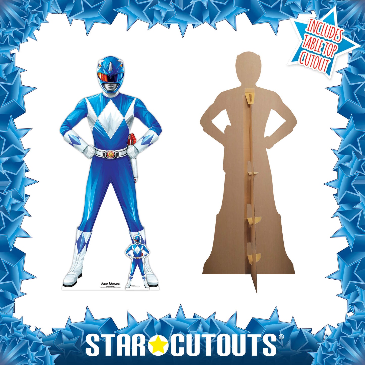 Blue Power Ranger Cardboard Cutout - mycardboardcutout