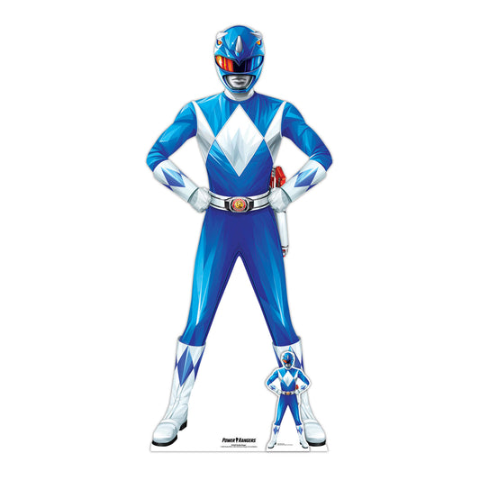 Blue Power Ranger Cardboard Cutout - mycardboardcutout