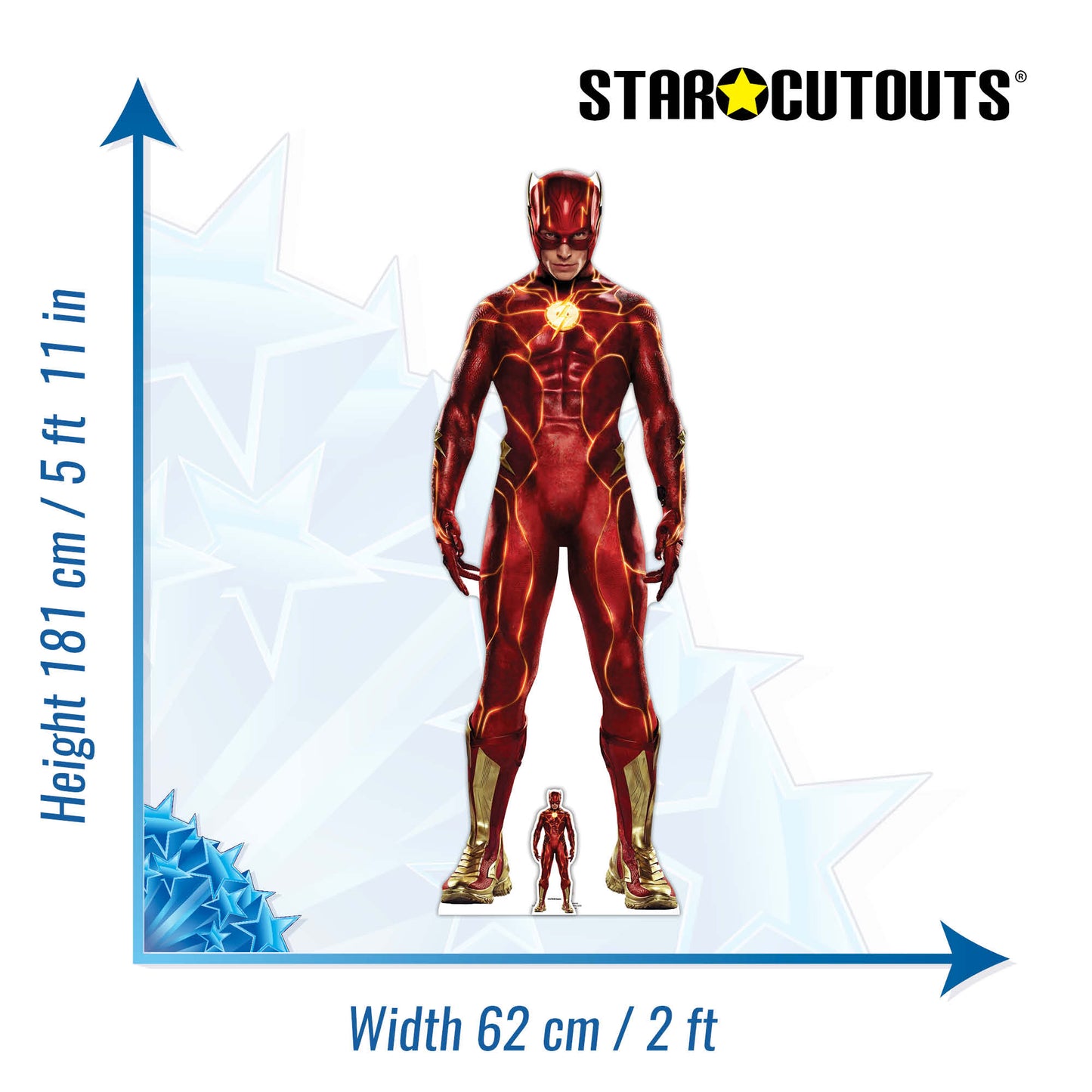 The Flash DC Ezra Miller Live Action 2023 Cardboard Cutout - mycardboardcutout