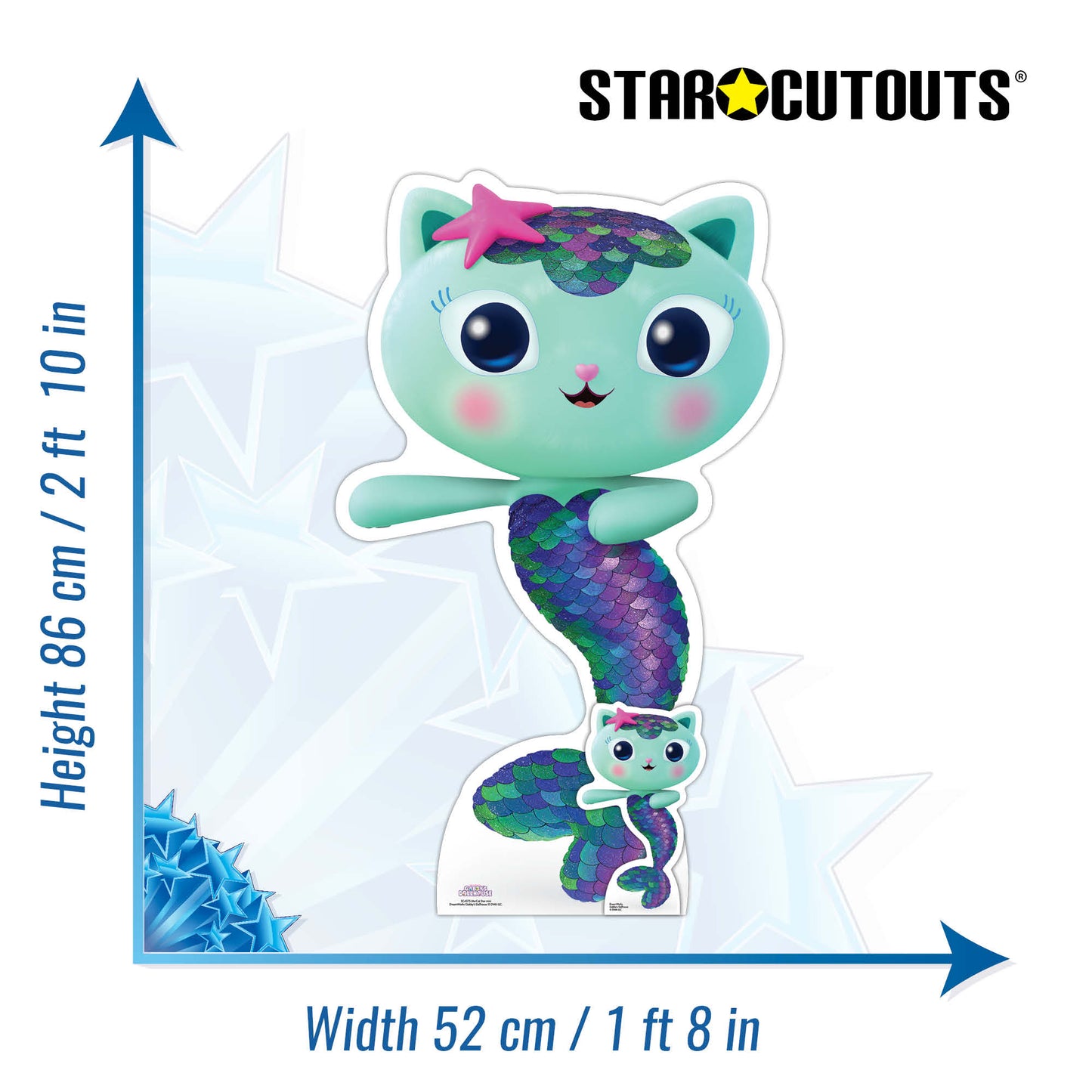 MerCat Gabby's Dollhouse Star Mini Cardboard Cut Out Height 86cm - mycardboardcutout