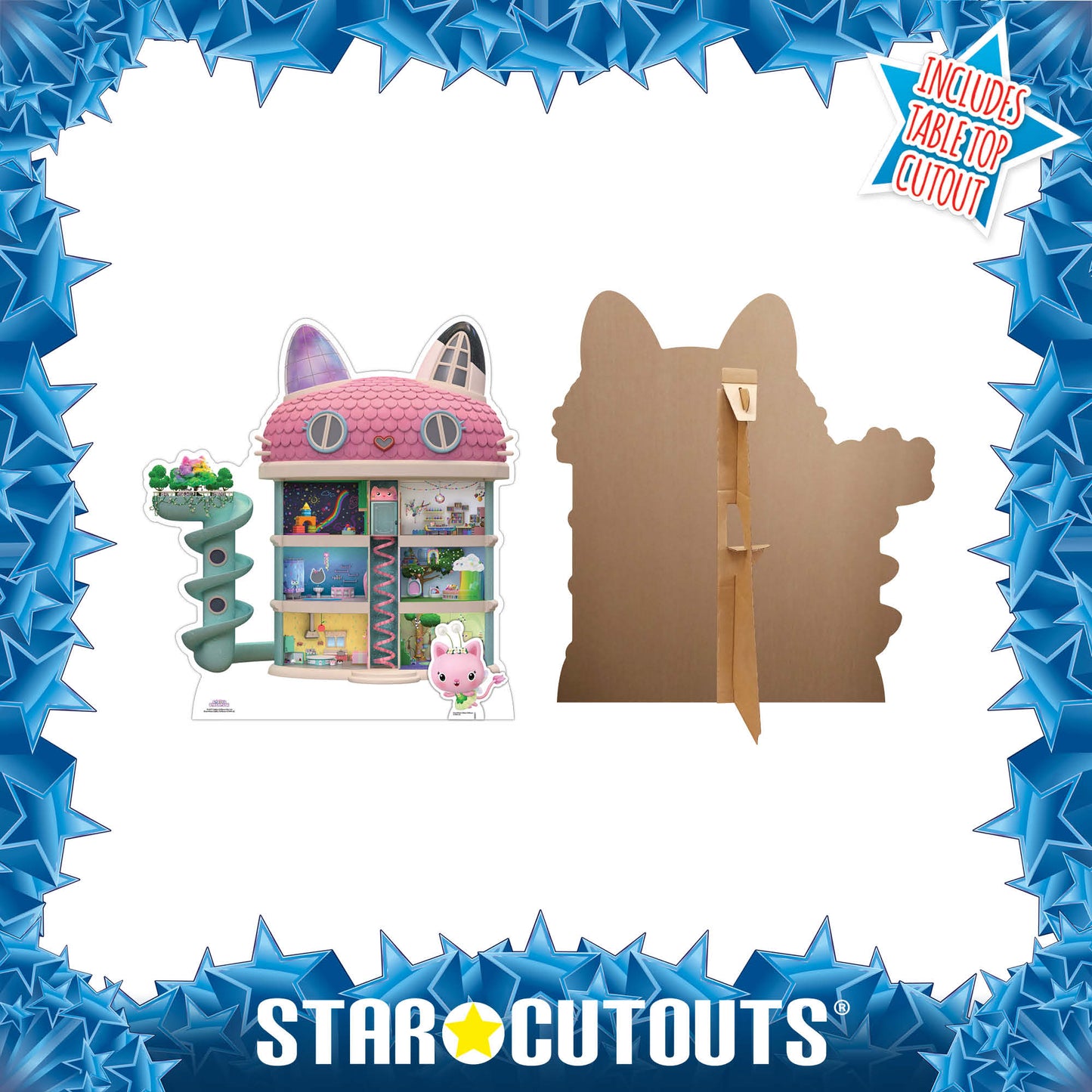 Gabby's Dollhouse Star Mini Cardboard Cut Out Height 79cm - mycardboardcutout
