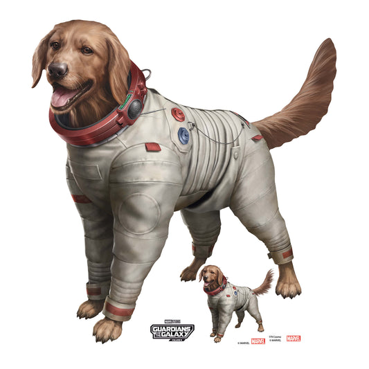 Cosmo the Spacedog Guardians of the Galaxy Three Marvel Lifesize Cardboard Cut Out With Mini Cardboard Cutout