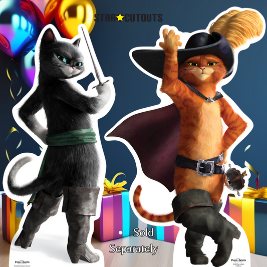 SC4285 Puss In Boots pose OlE Star Mini Cardboard Cutout With Mini - mycardboardcutout