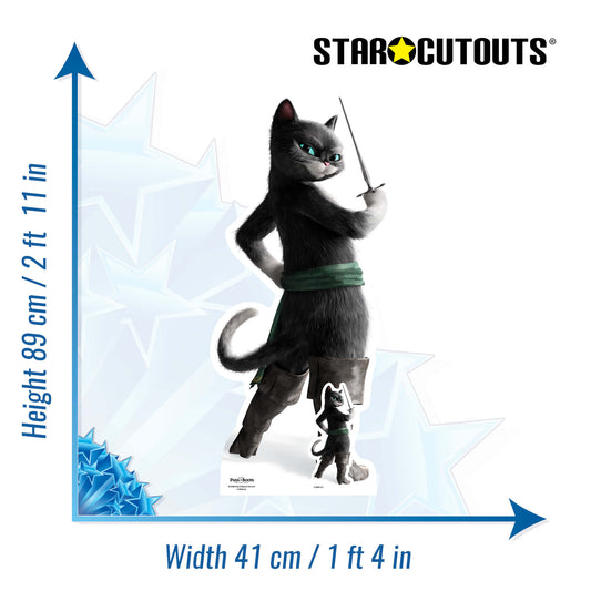 SC4286 Kitty Soft Paws Puss in Boots Star Mini Cardboard Cutout With Mini - mycardboardcutout