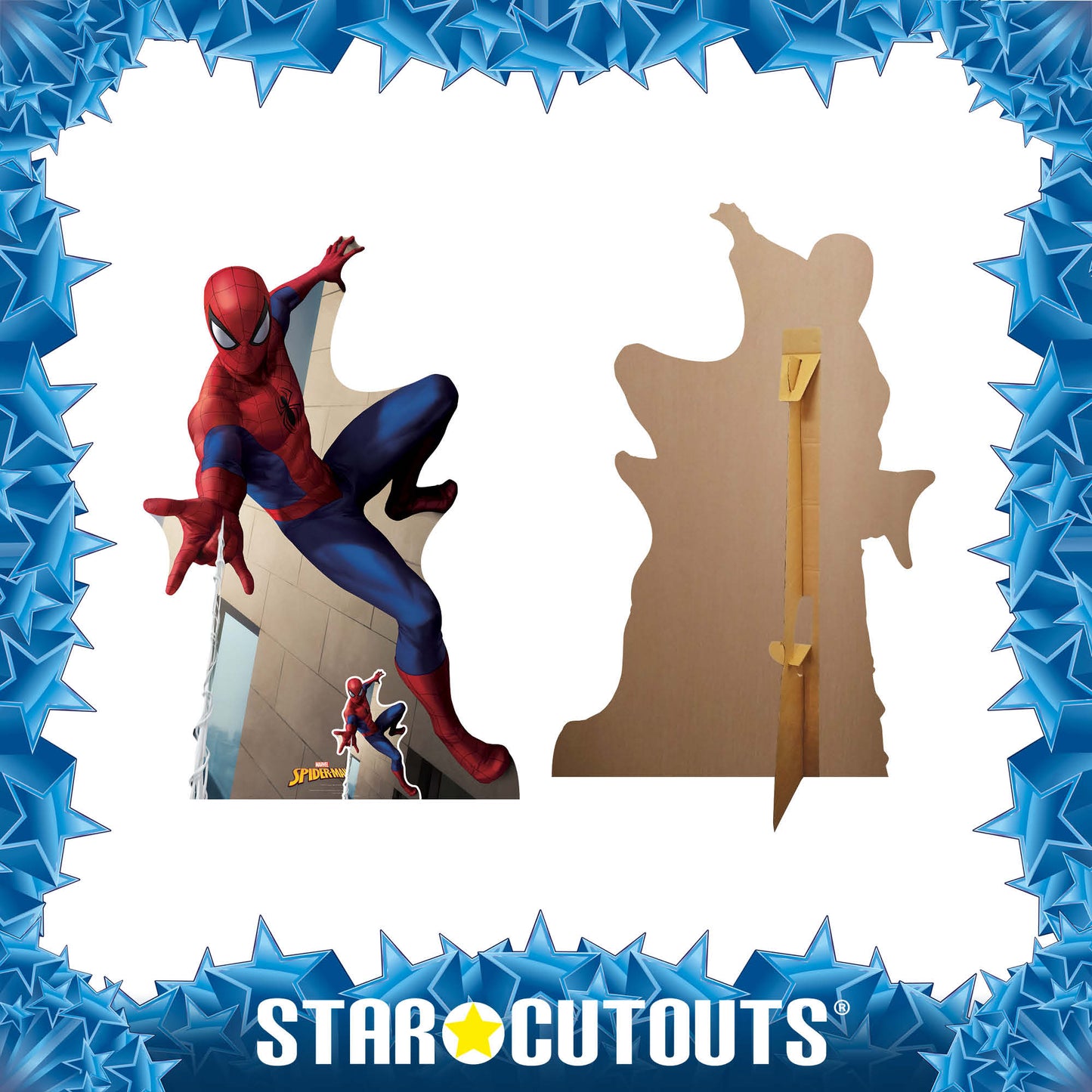 SC4304 Spider-Man Web Shooting Cardboard Cutout With Mini Height 136cm