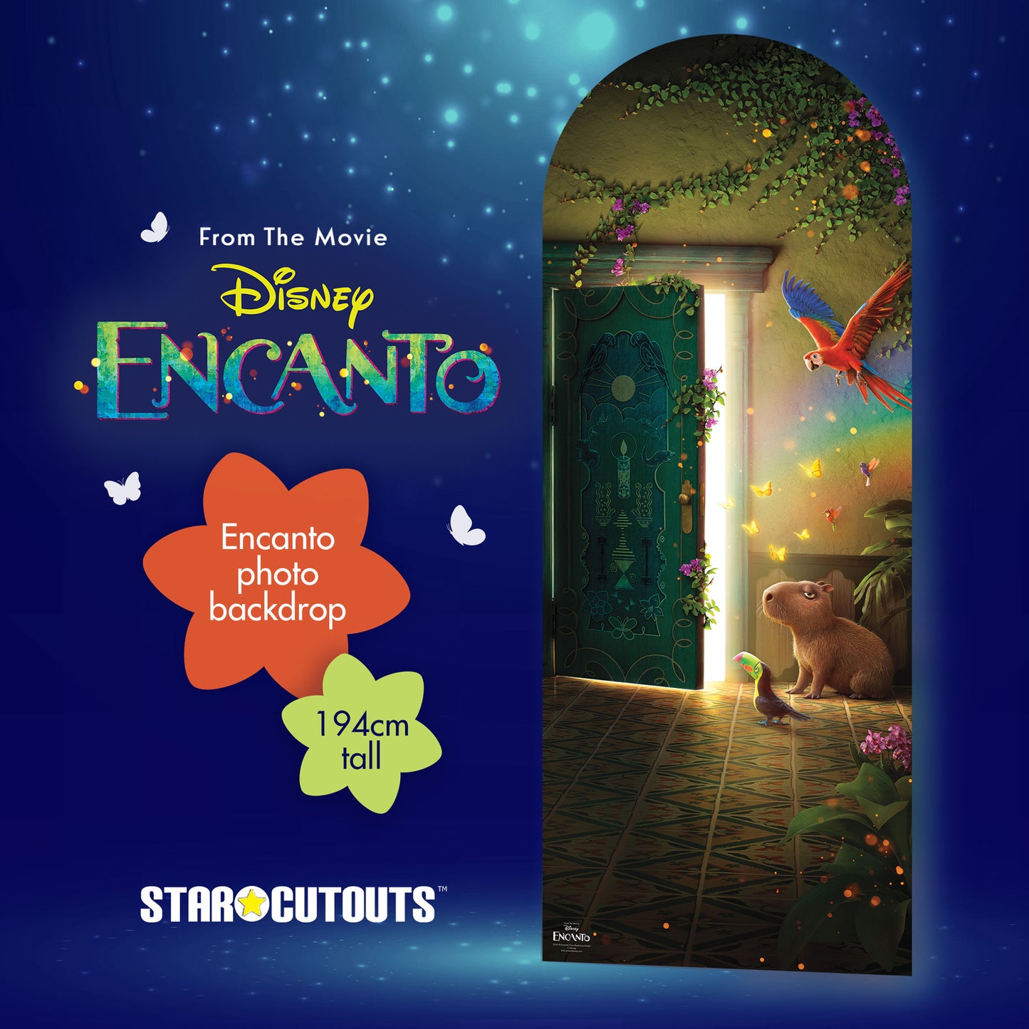 SC4318 Encanto Door Backdrop Single Cardboard Cut Out Height 194cm